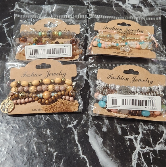 Stackable Stretch Bracelets Multicolored - Picture 2 of 9